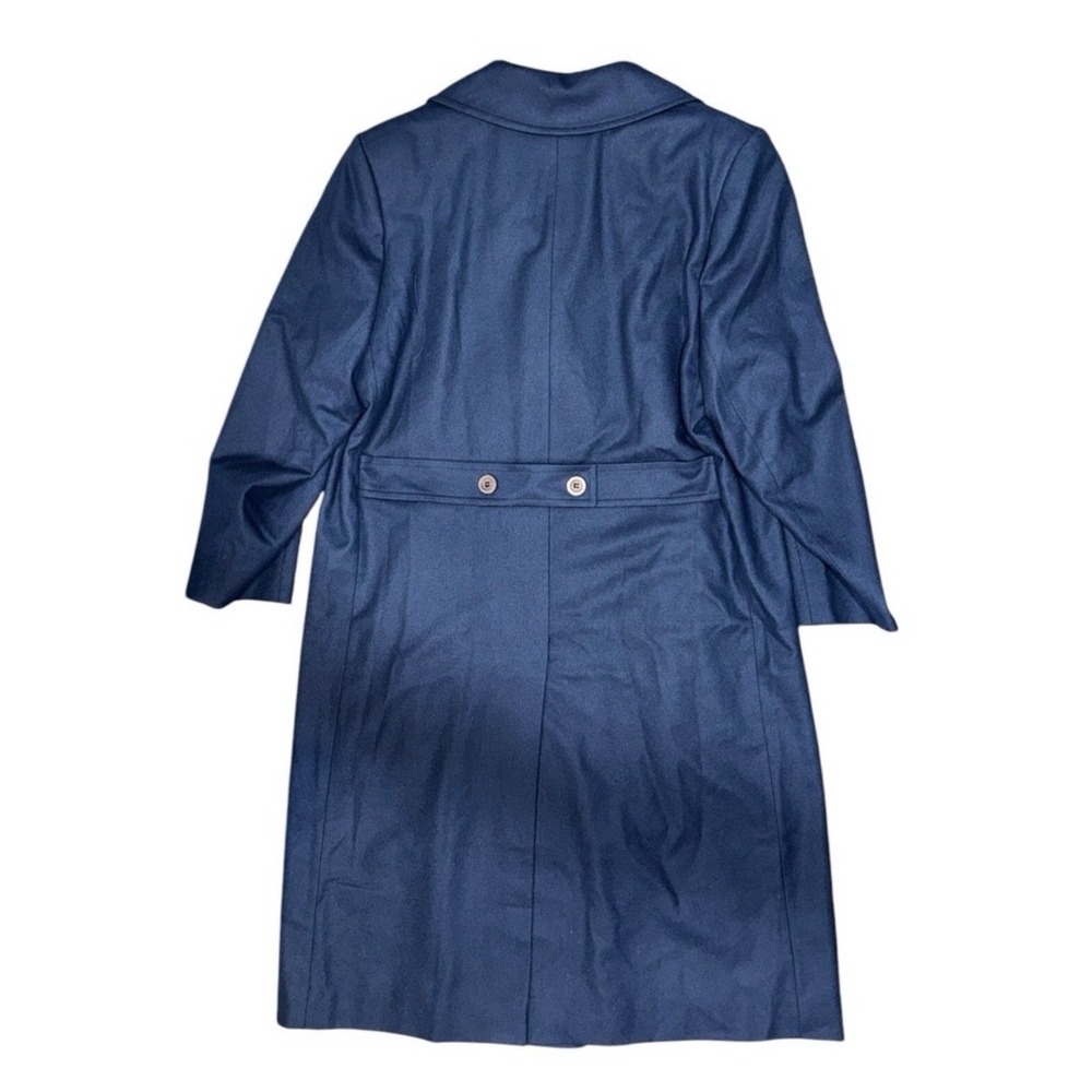 Pendleton VTG 60's Wool Overcoat Womens‎ 16 Indigo Blue Double Breasted USA T874 - Picture 9 of 16